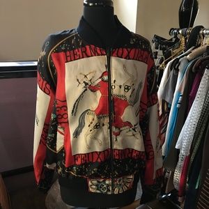 Hermès Silk Bomber Jacket